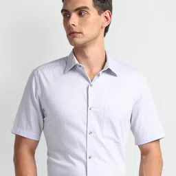 Arrow Men Geometric Patterned Opaque Formal Shirt-picture-7