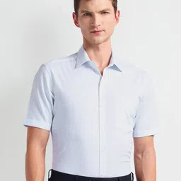 Arrow Checked Spread Collar Formal Shirt-picture-12
