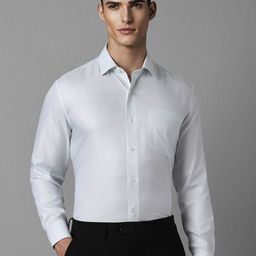 Luxure by Louis Philippe Striped Pure Cotton Formal Shirt-picture-32
