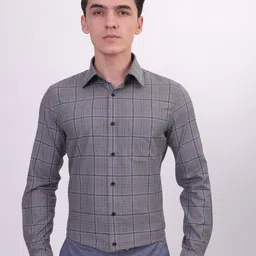 LOUIS STITCH Comfort Tartan Checked Cotton Formal Shirt-picture-32