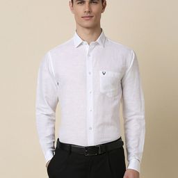 Allen Solly Slim Fit Linen Cotton Formal Shirt-image-55