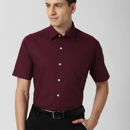 Peter England Men Burgundy Formal Shirt-picture-21