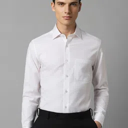 Louis Philippe Classic  Spread Collar Cotton Formal Shirt-picture-47