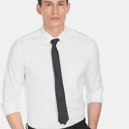 Arrow Men White Regular Fit Cotton Formal Shirt-image-68