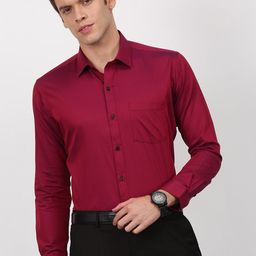 Stori Slim Fit Cotton Formal Shirt-image-98