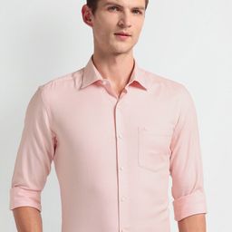 Arrow Manhattan Slim Fit Geometric Self Design Spread Collar Formal Shirt-image-41