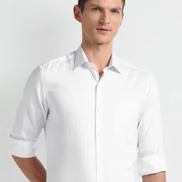 Arrow Auto Press Slim Fit Twill Spread Collar Long Sleeves Autopress Formal Shirt-image-13