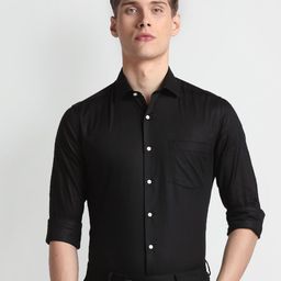 Arrow Manhattan Slim Fit Spread Collar Formal Shirt-picture-30