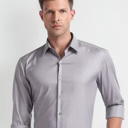 Arrow New York Slim Fit Spread Collar Formal Shirt-image-46