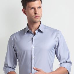 Arrow New York Super Slim Fit Fit Spread Collar Long Sleeves Formal Shirt-image-73