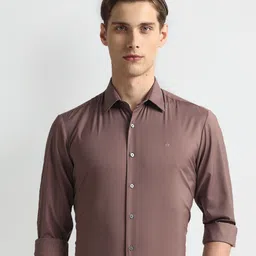 Arrow New York Slim Fit Twill Spread Collar Long Sleeves Formal Shirt-picture-6