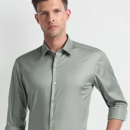 Arrow New York Slim Fit Spread Collar Formal Shirt-picture-40