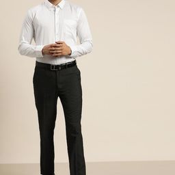 Hancock Smart Slim Fit Button-Down Collar Long Sleeves Pure Cotton Formal Shirt-picture-9