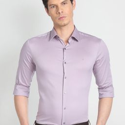 Arrow New York Super Slim Skinny Fit Spread Collar Formal Shirt-picture-23