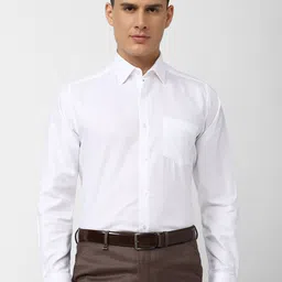 Van Heusen Geometric print Opaque Pure Cotton Formal Shirt-image-39