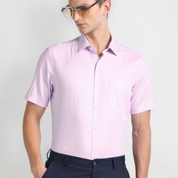 Arrow Spread Collar Opaque Cotton Formal Shirt-picture-41