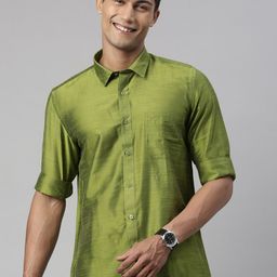 TATTVA Men Green Slim Fit Casual Shirt-image-57