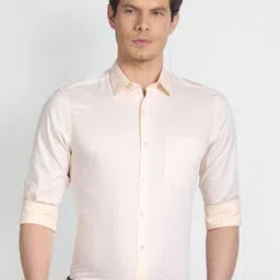 Arrow Self Design Textured Pure Cotton Formal Shirt-picture-11