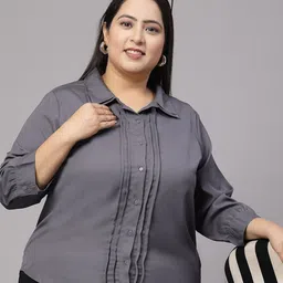Style Quotient Plus Size Smart Opaque Formal Shirt-image-13