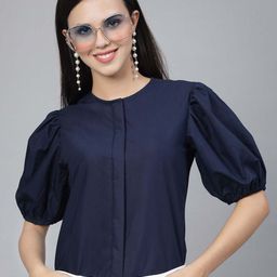 Style Quotient Puff Sleeves Shirt Style Top-picture-17