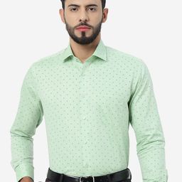 Greenfibre Printed Slim Fit Opaque Formal Shirt-picture-45