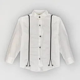 BAESD Boys Band Collar Pure Cotton Casual Shirt-image-11