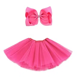 TILISM Girls Flared Skirt With Bow-image-61
