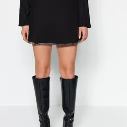 Trendyol Straight Mini Length Acrylic Cotton Skirt-picture-21