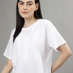 DKNY Typography Printed Pure Cotton T-shirt-image-24