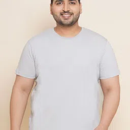 John Pride Plus Size Round Neck Cotton T-shirt-image-65