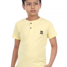 3PIN Boys Henley Neck Cotton T-Shirt-image-79