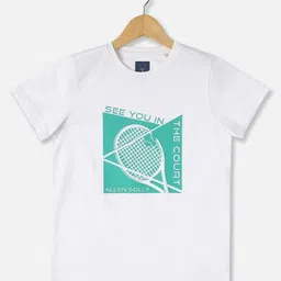Allen Solly Junior Boys Printed V-Neck T-shirt-image-39