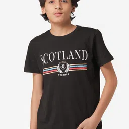 Red Tape Boys Black Printed Round Neck T-shirt-image-97