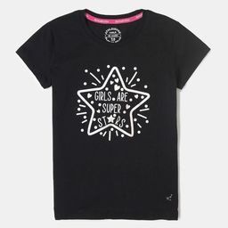 Jockey Girls Super Combed Cotton Regular Fit Printed Round Neck Short Sleeve Tshirt - AG01-image-64