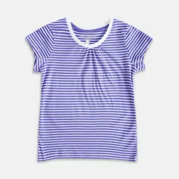 Pantaloons Junior Girls Striped Cotton T-shirt-picture-10