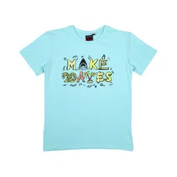 Gini and Jony Boys Typography Printed Round Neck Cotton T-shirt-image-16