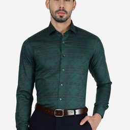 WYRE Slim Fit Printed Pure Cotton Formal Shirt-image-70