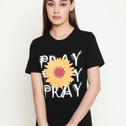 FUTURO Women Printed Cut Outs T-shirt-image-94