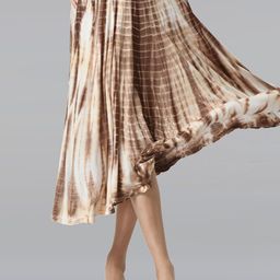 Dream of Glory Inc Dyed  Flared Midi Skirts-picture-41