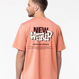 MISCHIEF MONKEY Typography Printed Cotton T-shirt-image-24