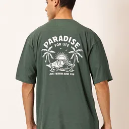Thomas Scott Round Neck Typography Cotton Oversized T-shirt-image-76