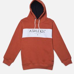 Crimsoune Club Boys Colourblocked Hooded Cotton Sweatshirt-image-10