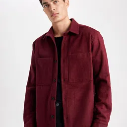 DeFacto Spread Collar Casual Shacket-image-36