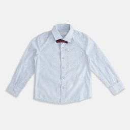Pantaloons Junior Boys Conversational Printed Party Shirt With Tie-image-48