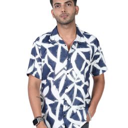 HARPITA Relaxed Geometric Printed Casual Shirt-image-50
