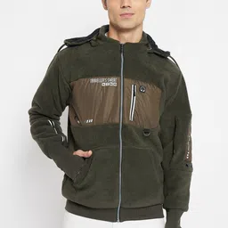 Duke Hooded Neck Long Sleeves Front Open Sweatshirt-picture-29