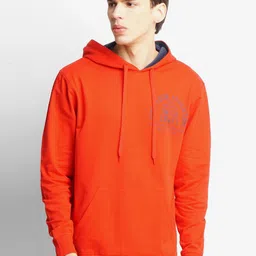 Wildcraft Men Red Printed Hooded Sweatshirt-image-73
