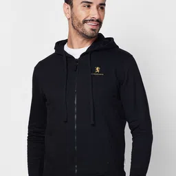 GIORDANO Hooded Pure Cotton Front Open Sweatshirt-image-78