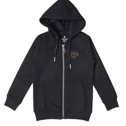 BAESD Girls Hooded Long Sleeves Fleece Front-Open Sweatshirt-image-47