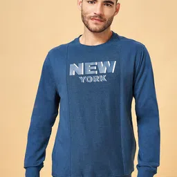 Urban Ranger by pantaloons Typography Printed Pullover Cotton Sweatshirt-image-56
